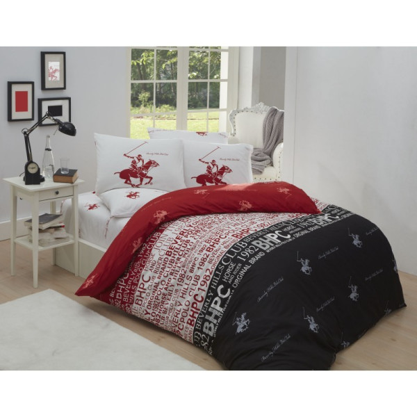 

Комплект постельного белья Beverly Hills Polo Club C 004 Red евро (12912)