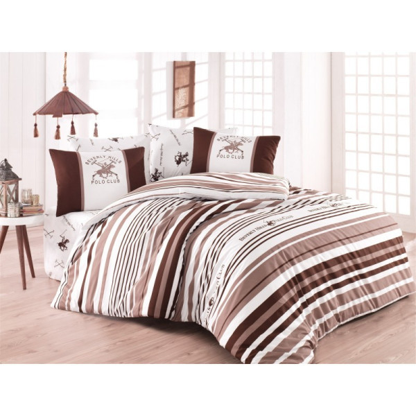 

Комплект постельного белья Beverly Hills Polo Club C 029 Brown евро (13483)