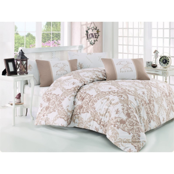 

Комплект постельного белья Beverly Hills Polo Club C 024 Cream евро (13506)