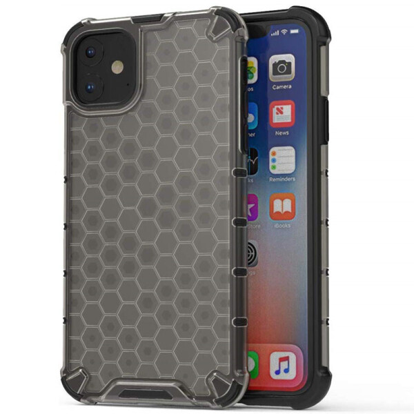 

Ударопрочный чехол Honeycomb для Apple iPhone 11 (6.1") Черный (118570)