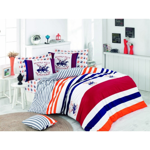 

Комплект постельного белья Beverly Hills Polo Club C 009 Red полуторный (13467)