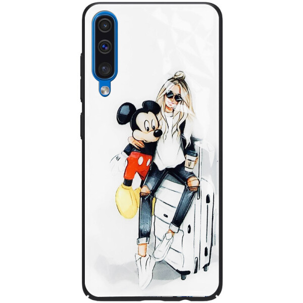 

TPU+PC чехол Prisma Ladies для Samsung Galaxy A50 (A505F) Mickey (133630)