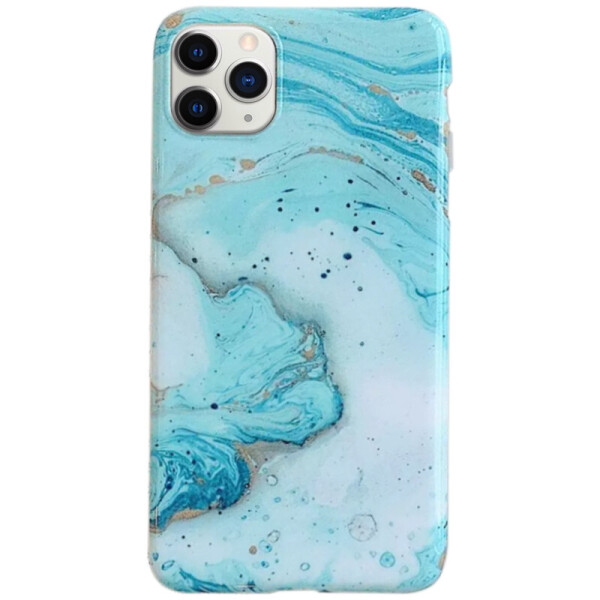 

TPU чехол Мрамор для Apple iPhone 11 Pro Max (6.5") Голубой (125155)