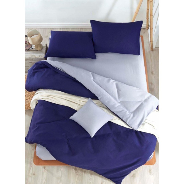 

Комплект постельного белья Eponj Home Paint - Mix Lacivert-K.Gri евро (11085)