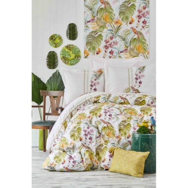 

Комплект постельного белья Karaca Home - Palava fusya 2018-2 220x230 евро (9996)