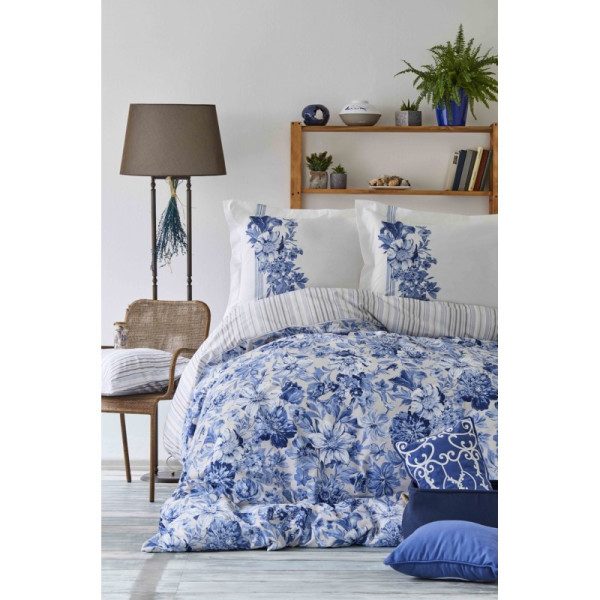 

Комплект постельного белья Karaca Home - Melanie indigo 2018-2 200x230 евро (14131)