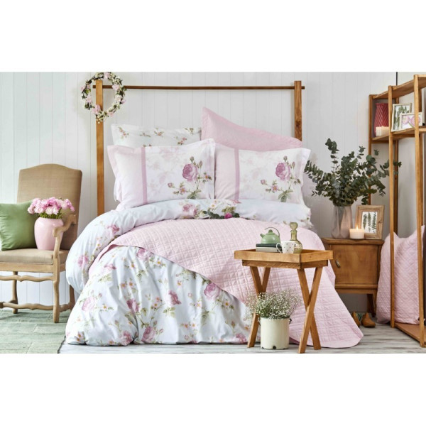 

Karaca Home Ранфорс - Rosa pembe 2018-2 евро (10605)