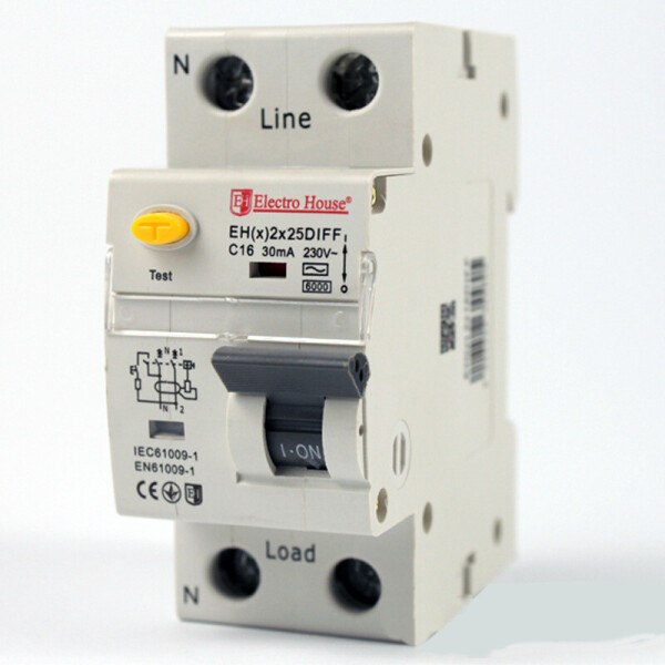 

ДИФ Автомат 25А 1P+N 30mA 4,5kA 230-240V IP20
