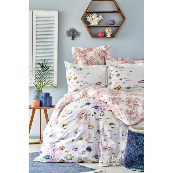 

Karaca Home Ранфорс - Coral mercan 2019-2 евро (16035)