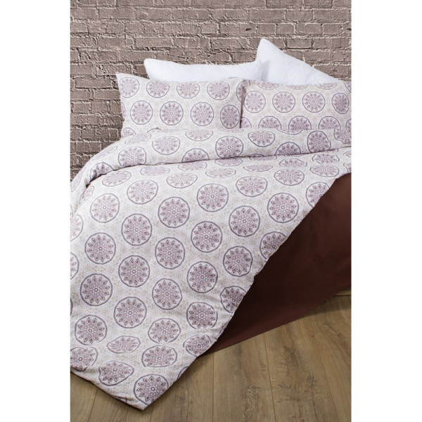 

Комплект постельного белья Lotus Premium - Esther Кофе евро (12863)