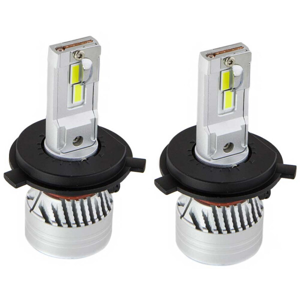 

Светодиодные лампы LED Sho-Me F4 H4 (HB2, 9003) 6500k 6000Lm 12-24v 40w