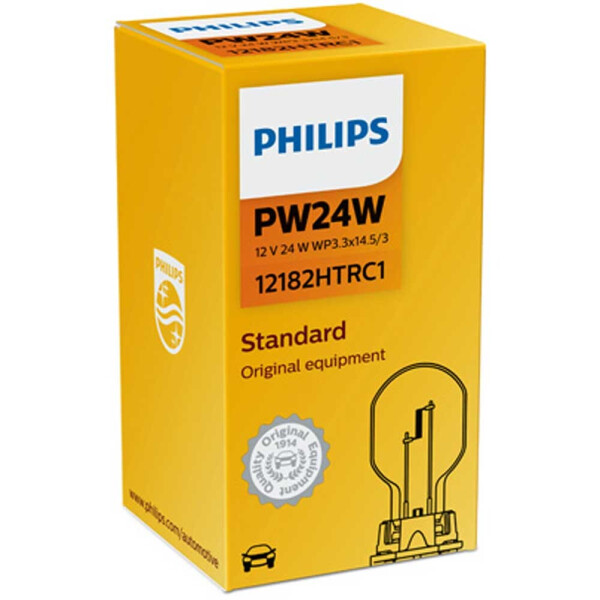 

Галогеновая лампа Philips PW24W HiPerVision 12182HTRC1 24w WP3.3x14.5/4