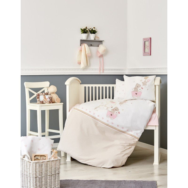 

Комплект постельного белья детский Karaca Home - Pretty 2018-1 Ранфорс (7825)