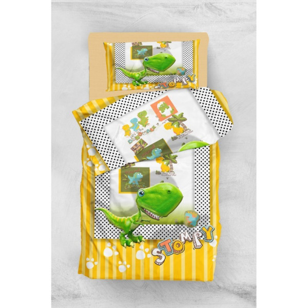 

Комплект постельного белья Eponj Home 3D Micro Satin - Stompy Sari-Yesil (7728)