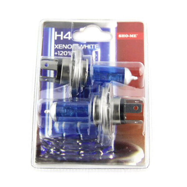 

Галогеновые лампы Sho-Me H4 4300k +120% (комплект)