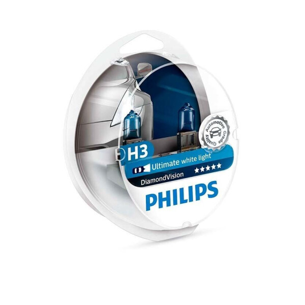 

Автолампа PHILIPS 12336DVS2 H3 55W 12V PK22s DiamondVision комплект 2шт