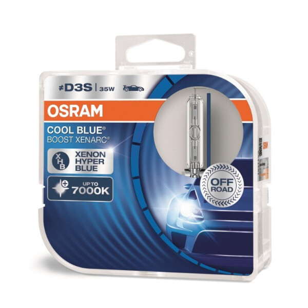 

Автолампа ксенон OSRAM 66340CBB-HCB-DUO Cool Blue Boost D3S 85V 35W PK32d-5 XENARC HardDuopet