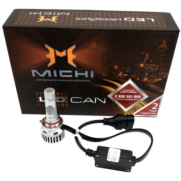 

Светодиодная лампа LED Michi MI Can HB3 (9005)/HB4 (9006) 5500k 5300Lm 12-24v