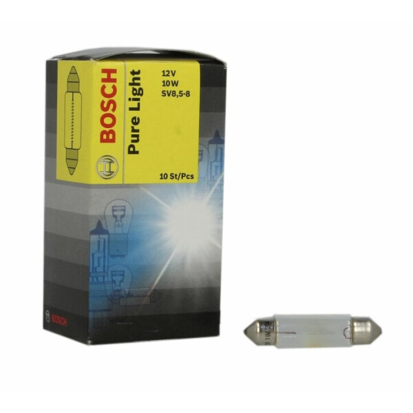 

Автолампа BOSCH Pure Light K10W 10W 12V SV8.5-8 (1987302210)