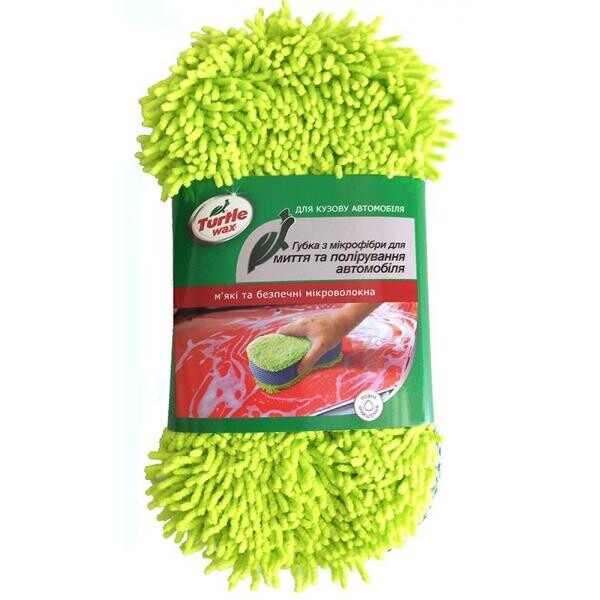 

Губка из микрофибры для мытья и полировки автомобиля Turtle Wax 10х24см