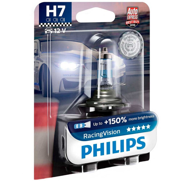 

Галогеновая лампа Philips H7 RacingVision 12972RVB1 55W PX26d