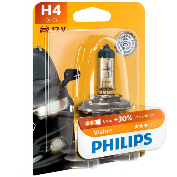 

Галогеновая лампа Philips H4 (HB2, 9003) Vision 12342PRB1 60/55W P43t