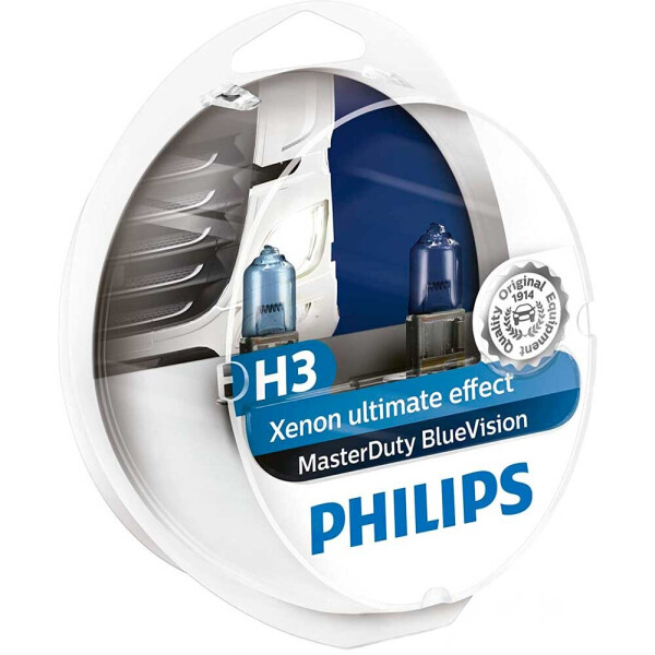 

Галогеновая лампа Philips H3 MasterDuty BlueVision 13336MDBVS2 70w 24v P14,5s