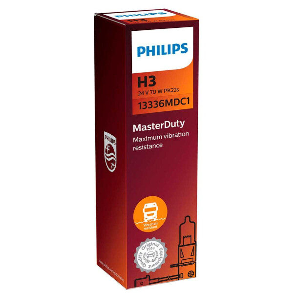 

Галогеновая лампа Philips H3 MasterDuty 13336MDC1 70w 24v P14,5s