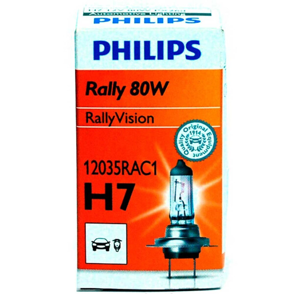 

Галогеновая лампа Philips H7 Rally 12035RAC1 80w PX26d