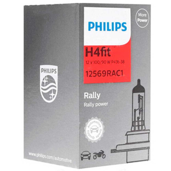 

Галогеновая лампа Philips H4 (HB2, 9003) Rally 12569RAC1 100/90w P43t