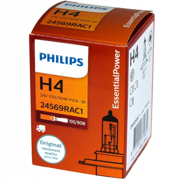 

Галогеновая лампа Philips H4 (HB2, 9003) Rally 24569RAC1 100/90w P43t