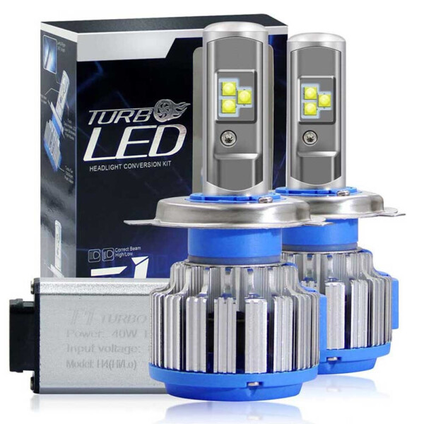 

Светодиодные лампы LED TurboLed T1 H4 6000k 3800Lm 35w 12v-24v