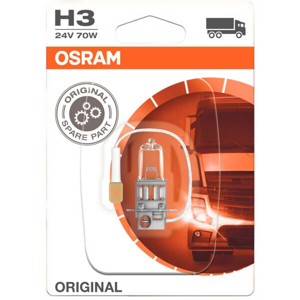 

Галогеновая лампа Osram H3 Original 64156-01B 70w 24v Pk22S Blister