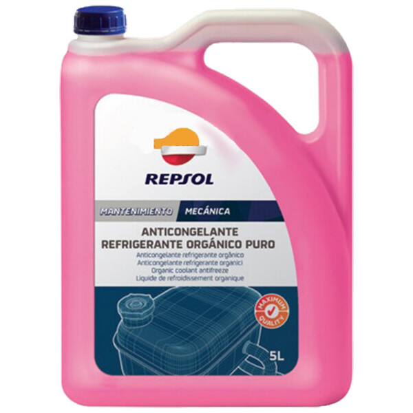 

Антифриз красный концентрат 5л REPSOL ANTICONGELANTE REFRIGE. ORG. PURO/RP703R39