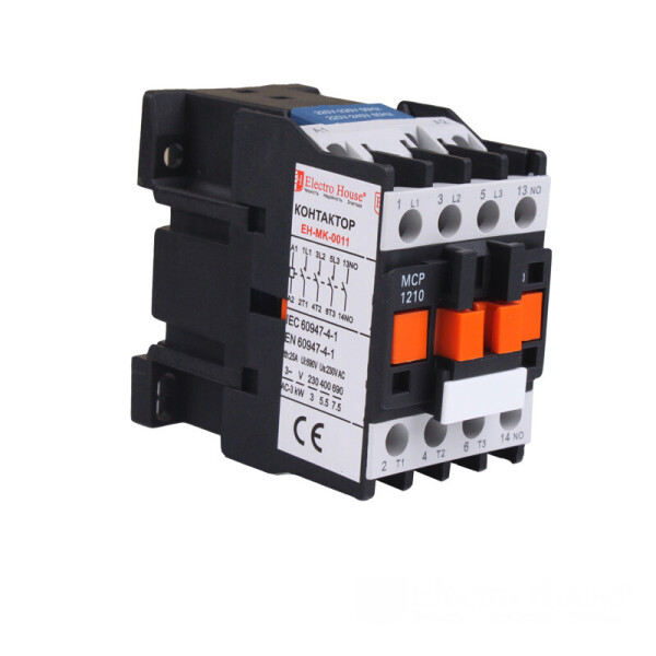 

Контактор магнитный 3P 12A 220-230V IP20 4НО