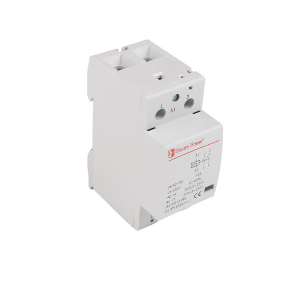 

Контактор модульный 2P 40A 220-230V IP20 2НО