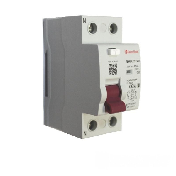 

УЗО 2P 40A 30mA 230-400V IP20