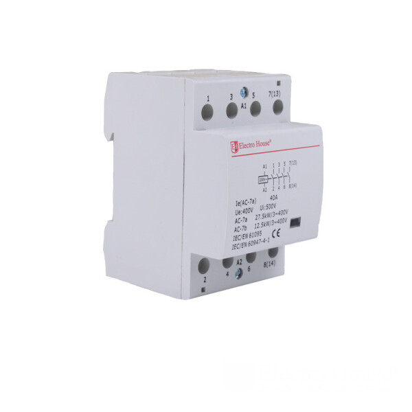 

Контактор модульный 4P 40A 220-230V IP20 4НО