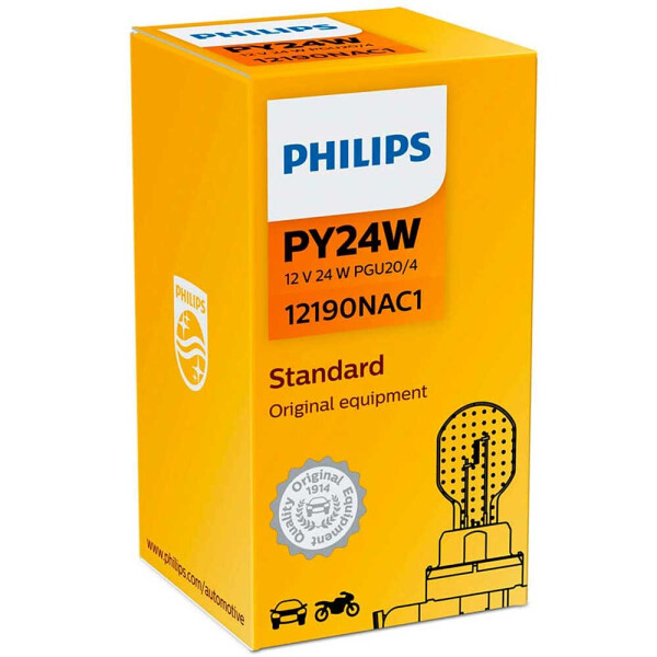 Галогеновая лампа Philips Vision PY24W 12V 24W PGU20/4 12190C1