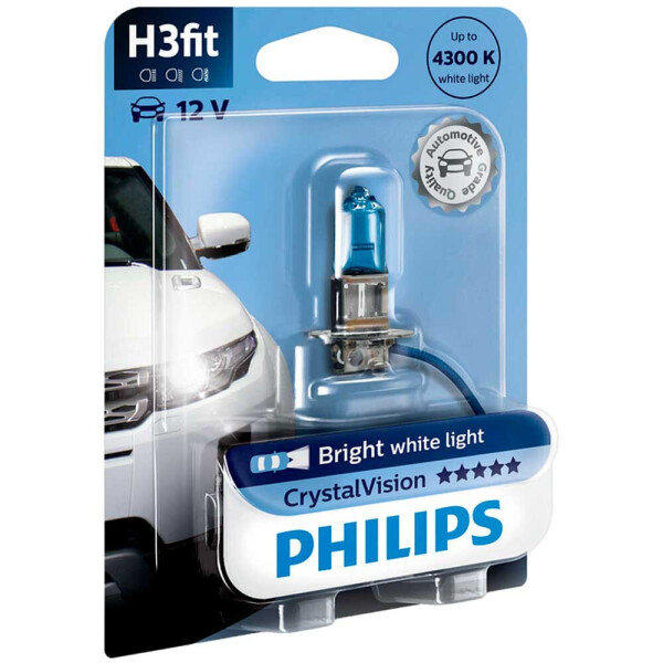 

Галогеновая лампа Philips H3 CristalVision 12336CVB1 55W PK22s