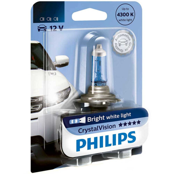 

Галогеновая лампа Philips H4 (HB2, 9003) CristalVision 12342CVB1 60/55W P43t