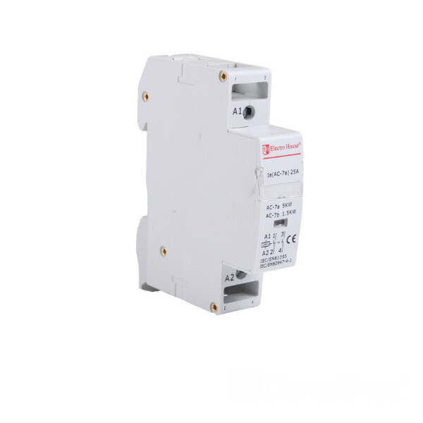 

Контактор модульный 1P 25A 220-230V IP20 2НО