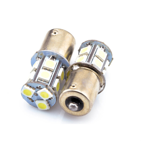 

Светодиодная лампа AllLight T25 13 диодов 5050 1156 BA15S 12V двухэтажная
