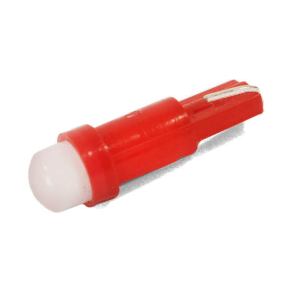 

Светодиодная лампа AllLight T 5 1 диод COB W2x4.6d 12V RED