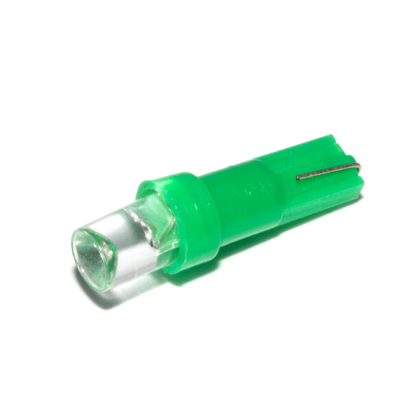 

Светодиодная лампа AllLight T 5 1 диод LED W2x4.6d 12V GREEN