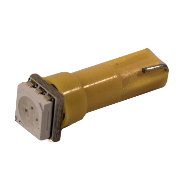 

Светодиодная лампа AllLight T 5 1 диод 5050 W2x4.6d12V YELLOW