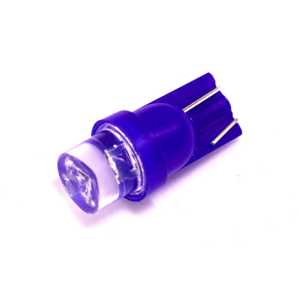 

Светодиодная лампа AllLight T10 1 диод LED бц W2,1x9,5d 12V BLUE