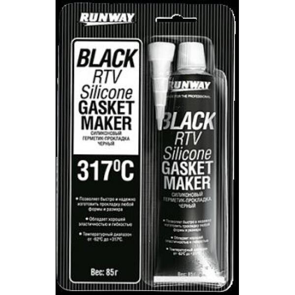 

Силиконовый герметик черного цвета Runway 85 г