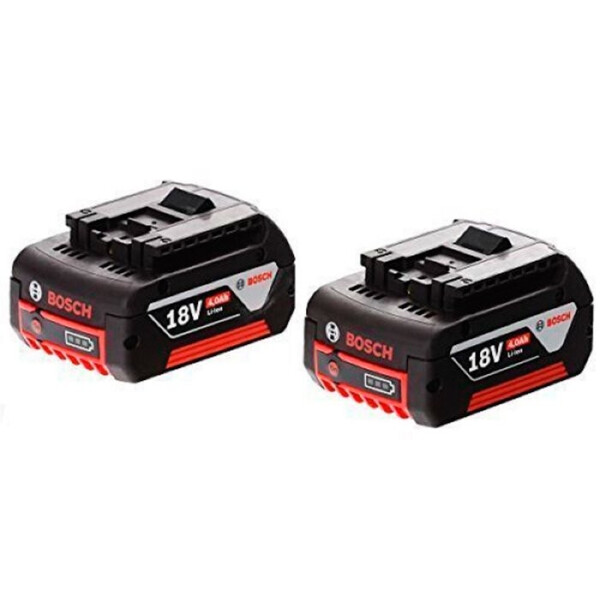 

Аккумуляторы Bosch GBA 18V 4,0 Ah Professional, 2 шт (1600Z00042)