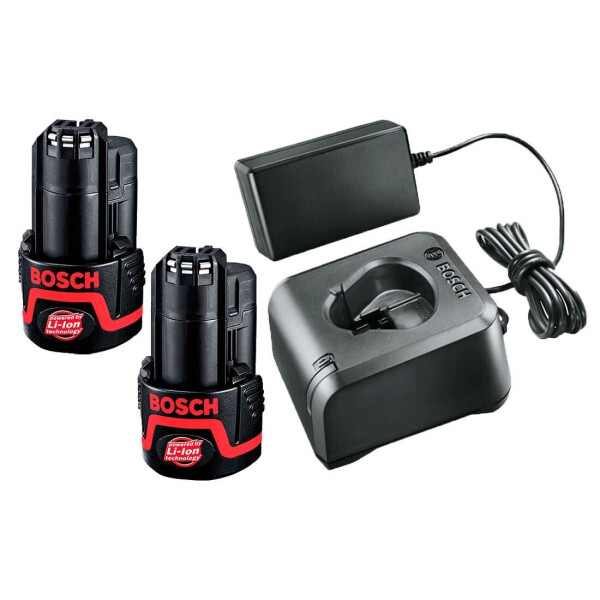 

Комплект 2 акб Bosch GBA 12 V 1,5 Ah O-A + GAL 12V-20 Professional (2607226187SET)
